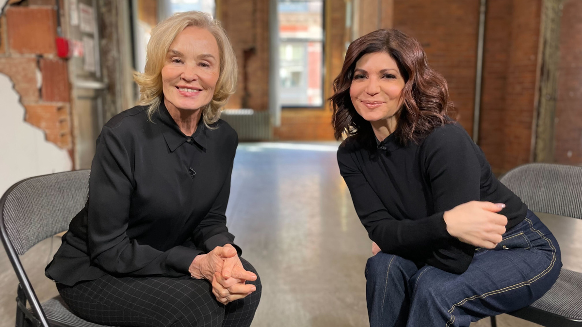 Jessica Lange - Tamsen Fadal - The Broadway Show - photo by Cyd Sacks